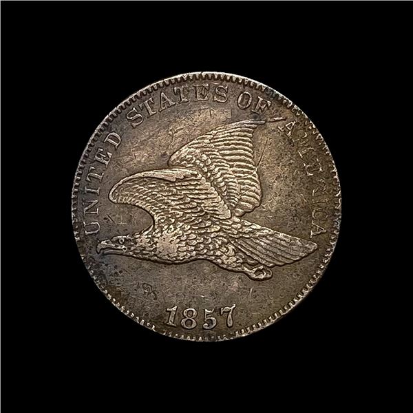 1857 Copper-Nickel Flying Eagle Cent CLOSELY UNCIRCULATED