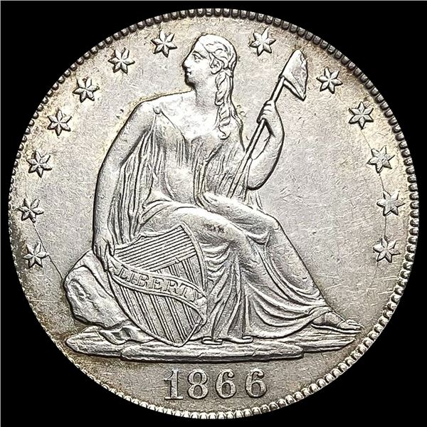 1866 Seated Liberty Half Dollar UNCIRCULATED