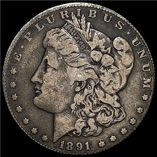 1891-S Silver Morgan Dollar LIGHTLY CIRCULATED