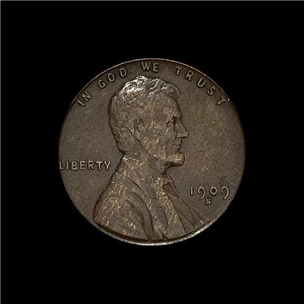 1909-S Lincoln Wheat Cent NEARLY UNCIRCULATED