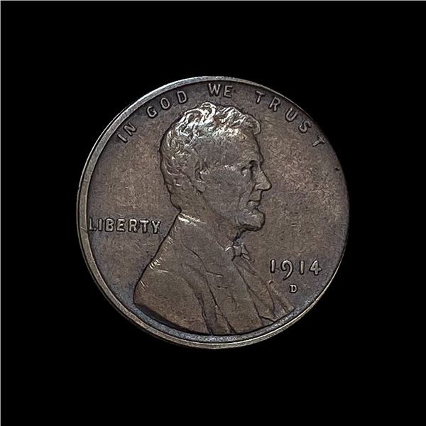 1914-D Lincoln Wheat Cent NEARLY UNCIRCULATED