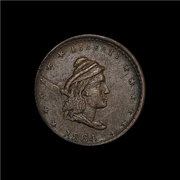 1863 Civil War Token - Our Army LIGHTLY CIRCULATED