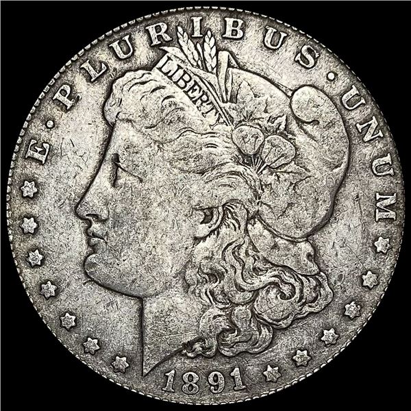 1891-O Silver Morgan Dollar LIGHTLY CIRCULATED
