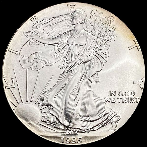 1995 1 oz Silver American Eagle $1 SUPERB GEM BU