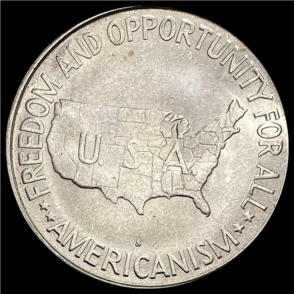 1953-S Silver Half Dollar Booker T. Washington GEM B