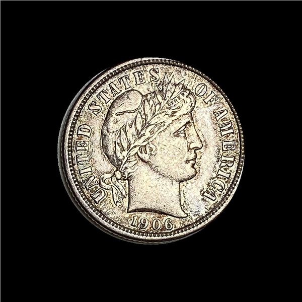 1906-D Barber Dime CHOICE AU