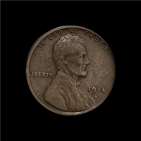 1914-S Lincoln Wheat Cent CLOSELY UNCIRCULATED