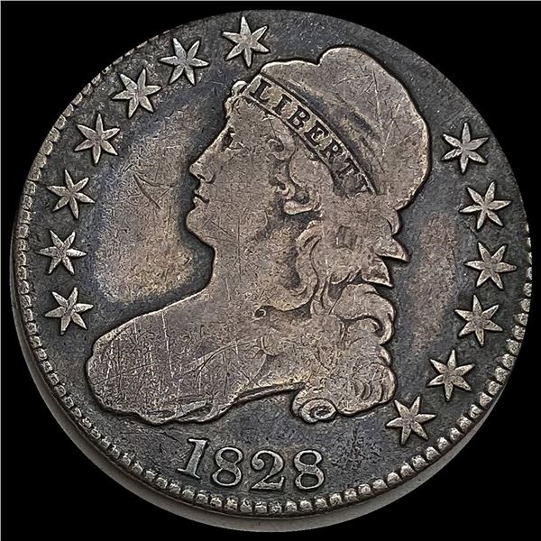 1828 Capped Bust Half Dollar LIGHTLY CIRCULATED