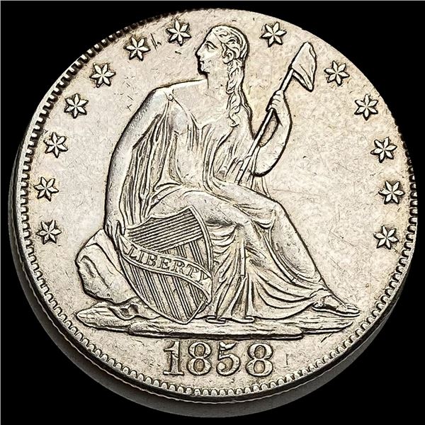 1858-O Silver Half Dollar UNCIRCULATED