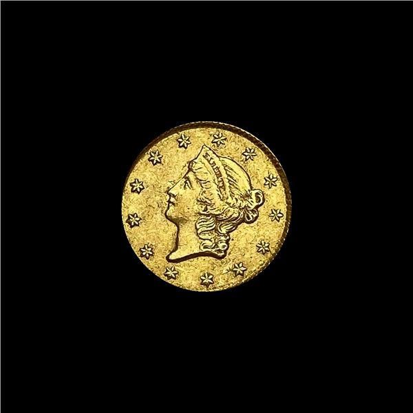 1849 Gold $1 Liberty Head Type 1 CLOSELY UNCIRCULATED