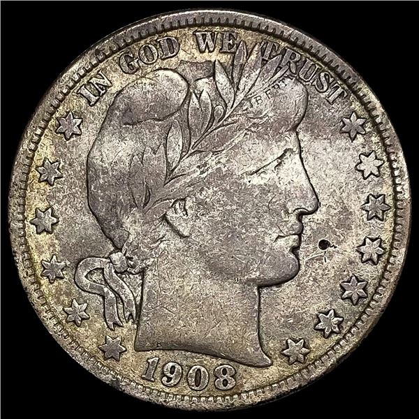 1908-O Barber Half Dollar LIGHTLY CIRCULATED