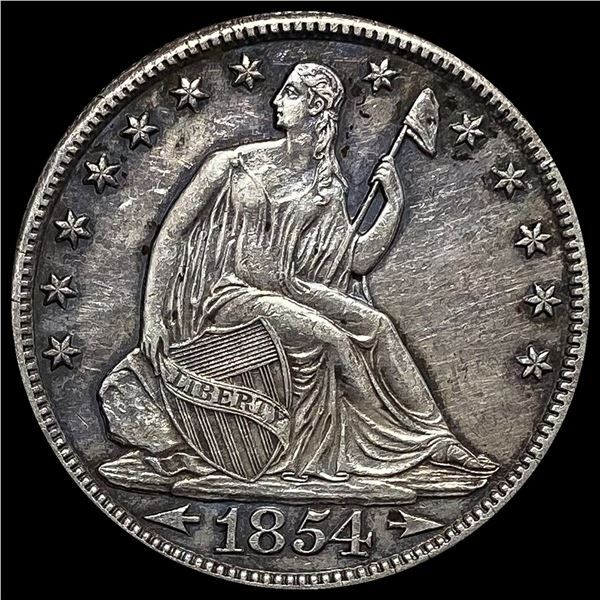 1854-O Seated Liberty Half Dollar CLOSELY UNCIRCULAT