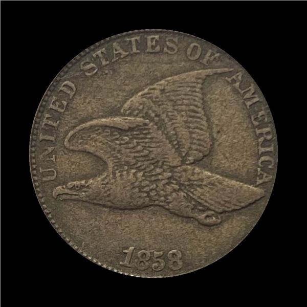 1858 Copper-Nickel Flying Eagle Cent LIGHTLY CIRCULATED