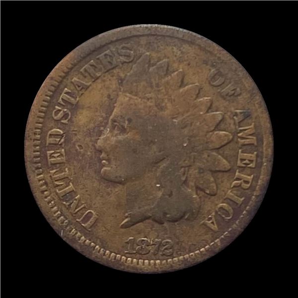1872 Indian Head Cent NICELY CIRCULATED