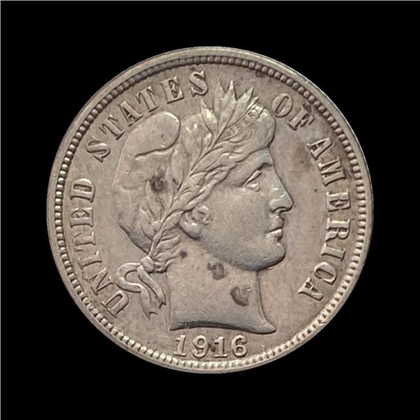 1916 Barber Dime CLOSELY UNCIRCULATED