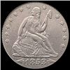 Image 1 : 1853 Seated Liberty Quarter Arrows CLOSELY UNCIRCUL