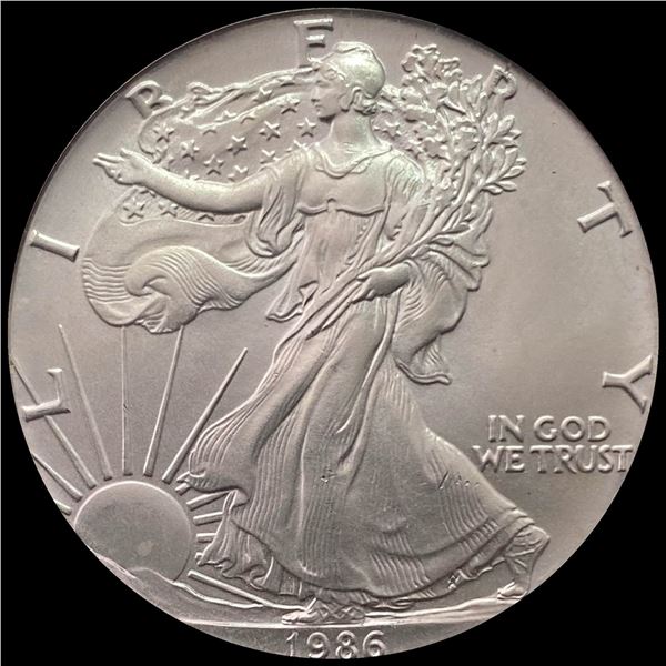 1986 1 oz Silver American Eagle $1 SUPERB GEM BU