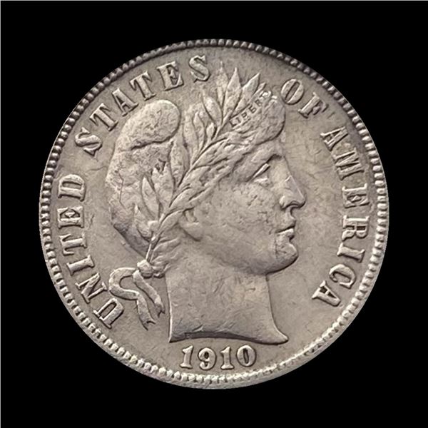 1910-D Silver Barber Dime CLOSELY UNCIRCULATED
