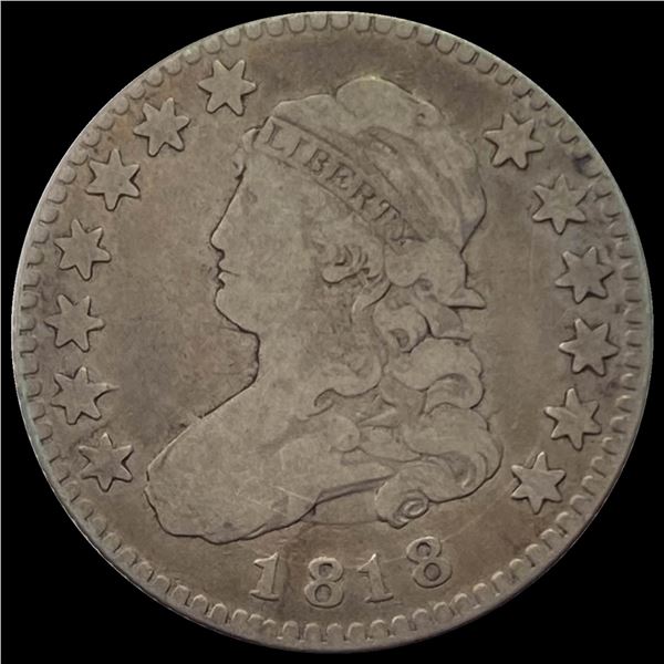 1818 Capped Bust Quarter NICELY CIRCULATED