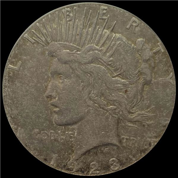 1923-S Peace Silver Dollar NEARLY UNCIRCULATED