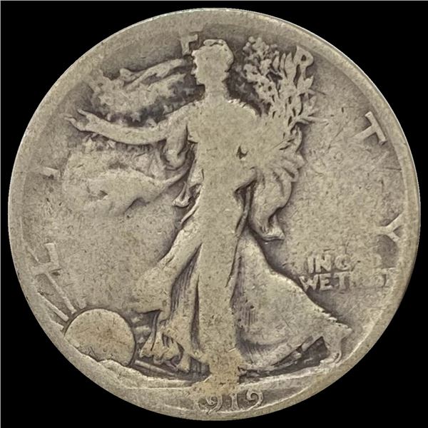 1919-S Walking Liberty Half Dollar NICELY CIRCULATED