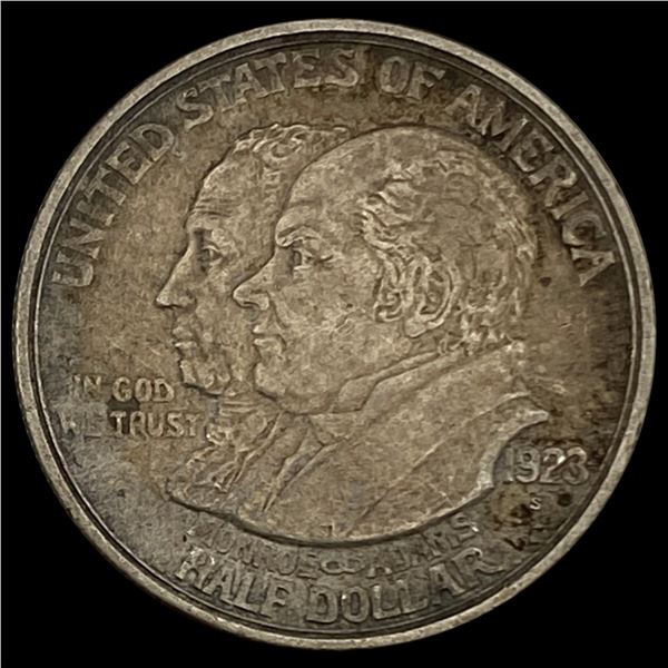 1923-S Monroe Doctrine Half Dollar LIGHTLY CIRCULA LIGHTLY CIRCULATED