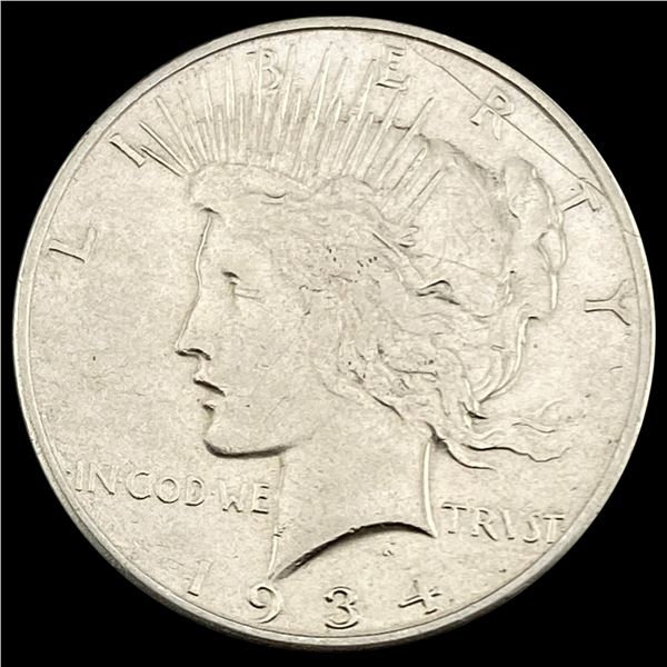 1934-SPeace Dollar NEARLY UNCIRCULATED NEARLY UNCI