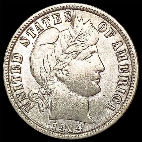 1914 Barber Dime HIGH GRADE