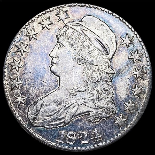 1824 Capped Bust Half Dollar CHOICE AU CHOICE AU