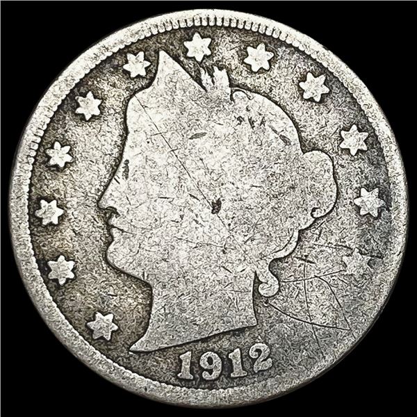 1912-S Liberty Head Nickel NICELY CIRCULATED NICE