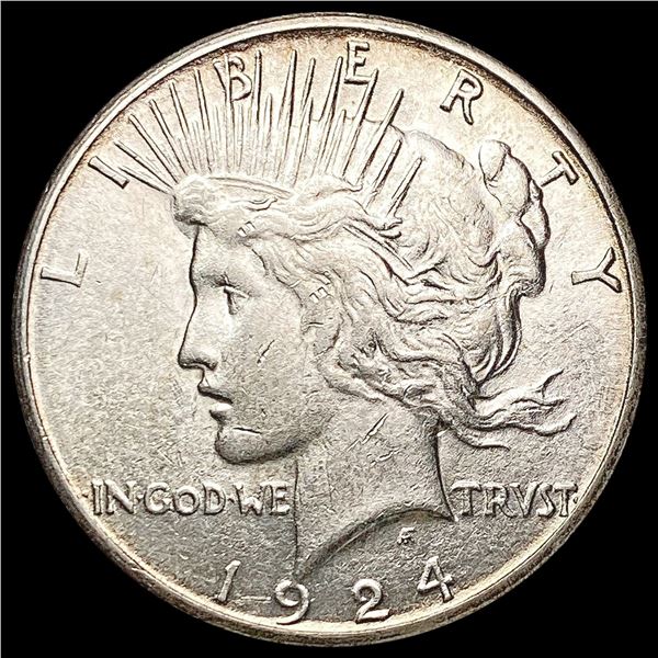 1924-S Silver Peace Dollar CLOSELY UNCIRCULATED