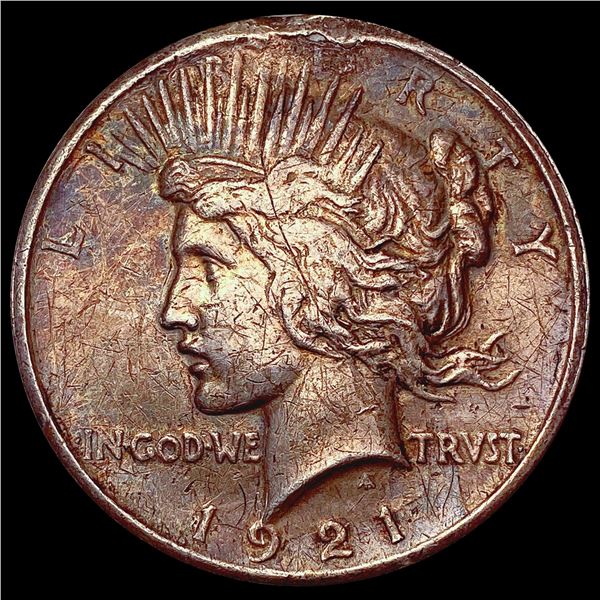1921 Silver Peace Dollar NEARLY UNCIRCULATED