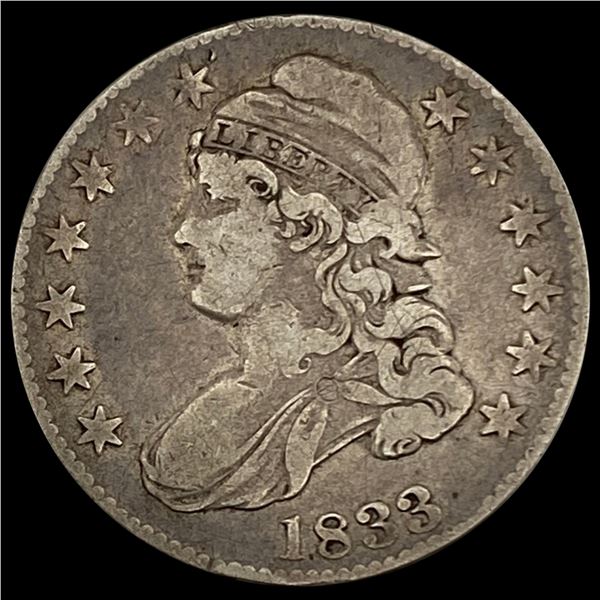 1833 Capped Bust Half Dollar NICELY CIRCULATED NICELY CIRCULATED