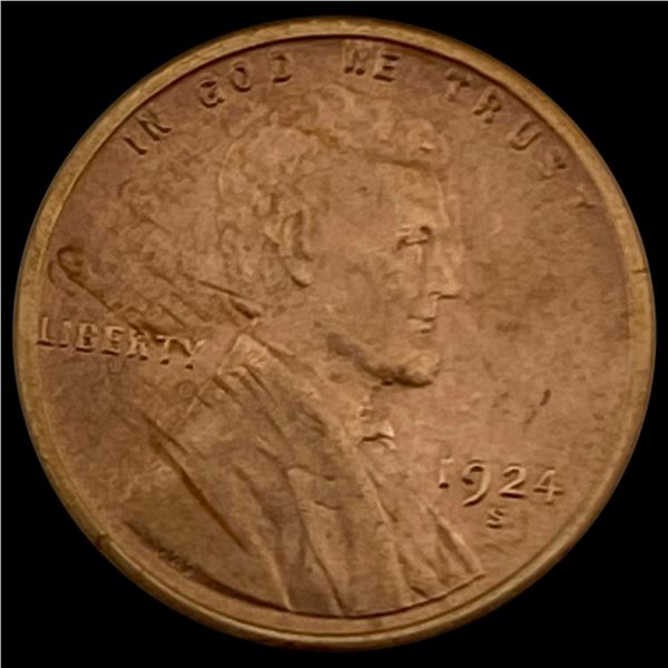 1924-S Lincoln Wheat Cent UNCIRCULATED UNCIRCULATED