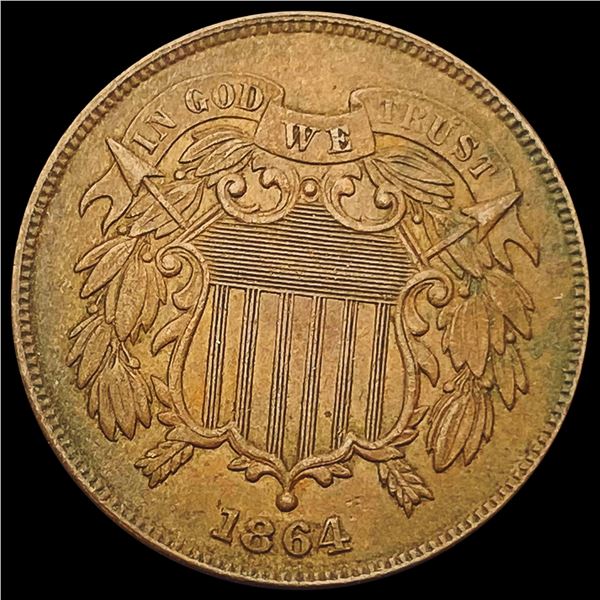 1864 Two Cent Piece CLOSELY UNCIRCULATED