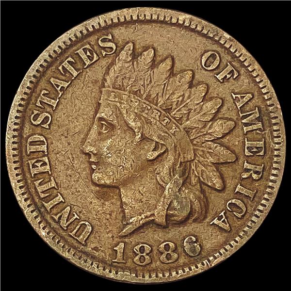 1886 Indian Head Cent LIGHTLY CIRCULATED