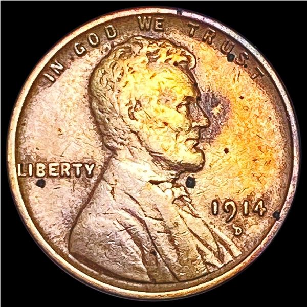 1914-D Wheat Cent LIGHTLY CIRCULATED