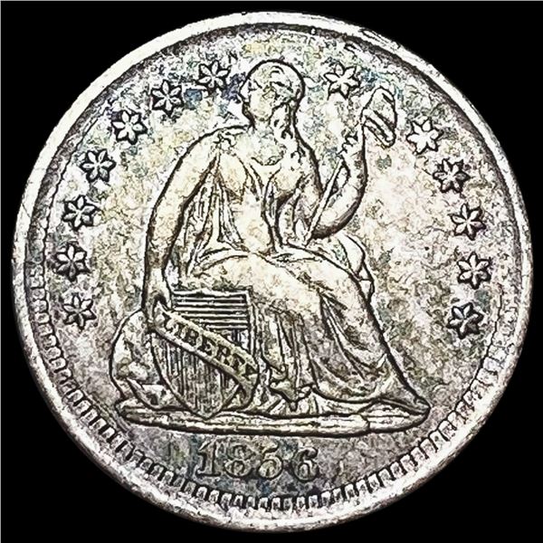 1856 Seated Liberty Half Dime CLOSELY UNCIRCULATED CLOSELY UNCIRCULATED