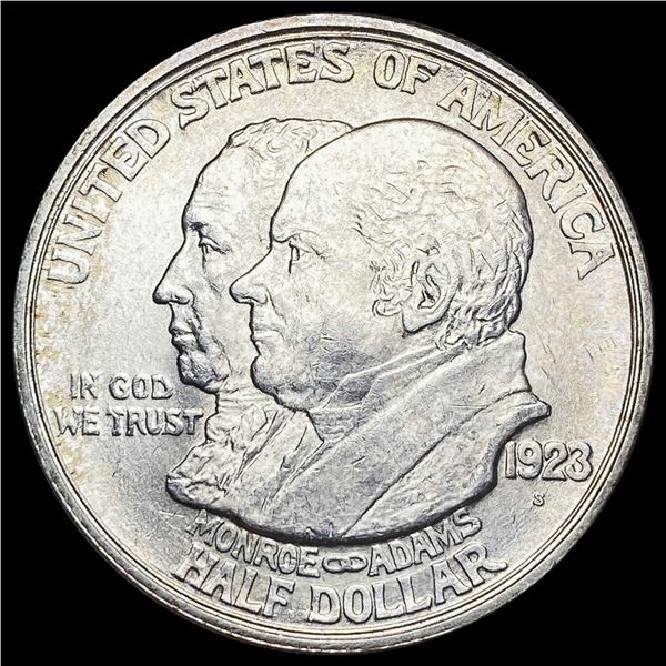 1923-S Monroe Doctrine Half Dollar CHOICE BU CHOICE BU