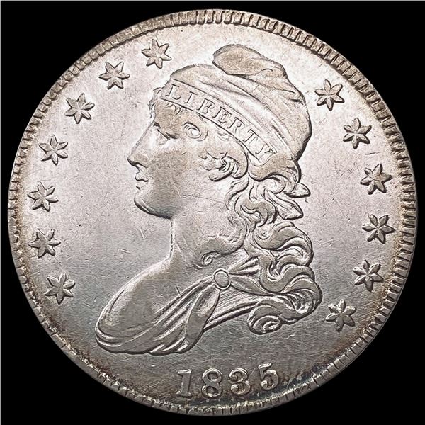 1835 Capped Bust Half Dollar NEARLY UNCIRCULATED