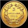 Image 2 : 1854 $3 Gold Piece CLOSELY UNCIRCULATED