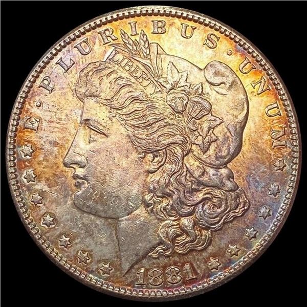 1881-S Toned Morgan Silver Dollar UNCIRCULATED