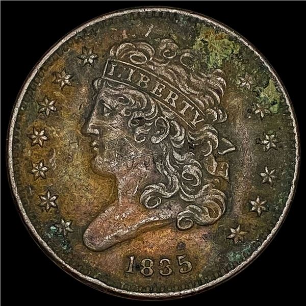 1835 Classic Head Half Cent NICELY CIRCULATED NICELY CIRCULATED
