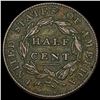 Image 2 : 1835 Classic Head Half Cent NICELY CIRCULATED NICELY CIRCULATED