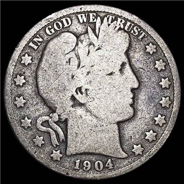 1904-S Barber Half Dollar NICELY CIRCULATED NICELY CIRCULATED