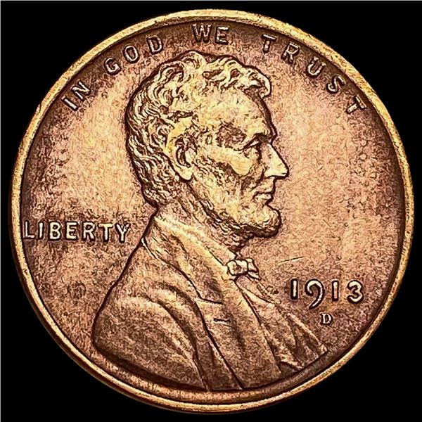 1913-D Lincoln Wheat Cent CLOSELY UNCIRCULATED CLOSELY UNCIRCULATED