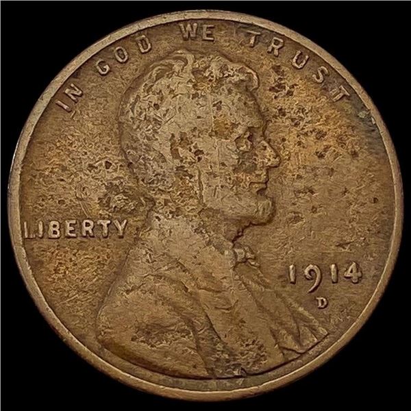 1914-D Wheat Cent NICELY CIRCULATED