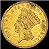 1859 $3 Indian Princess Head Gold LIGHTLY CIRCULAT LIGHTLY CIRCULATED