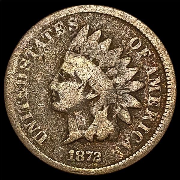 1872 Indian Head Cent NICELY CIRCULATED NICELY CIRCULATED