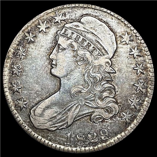 1829 Capped Bust Half Dollar CLOSELY UNCIRCULATED CLOSELY UNCIRCULATED